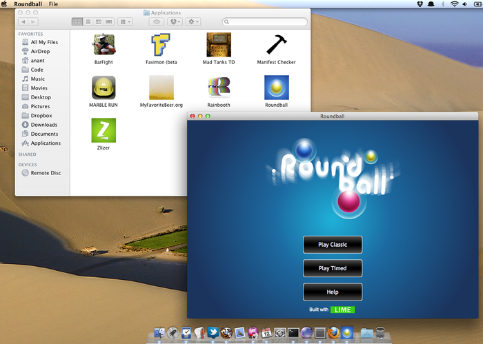 Roundball on Desktop