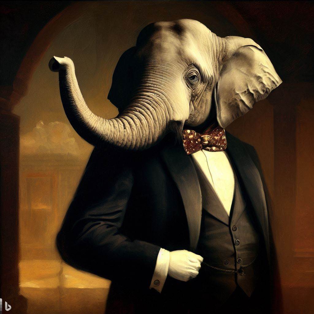 Elephant in a Tux